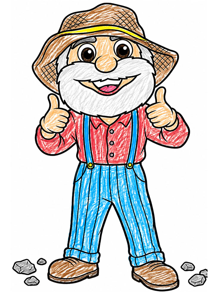 Gympie Gold Rush Little Diggers Colour-in Competition